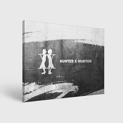 Холст прямоугольный Hunter x Hunter - grey gradient по-горизонтали, цвет: 3D-принт