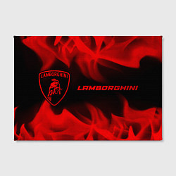 Холст прямоугольный Lamborghini - red gradient по-горизонтали, цвет: 3D-принт — фото 2