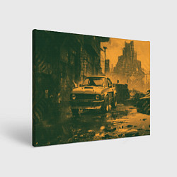 Картина прямоугольная Спорткар на уличных задворках