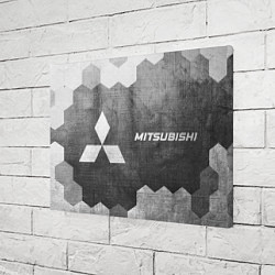 Холст прямоугольный Mitsubishi - grey gradient по-горизонтали, цвет: 3D-принт — фото 2