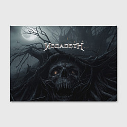 Холст прямоугольный Megadeth череп под деревом, цвет: 3D-принт — фото 2