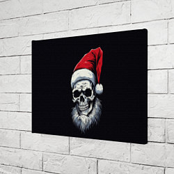 Холст прямоугольный Santa skull, цвет: 3D-принт — фото 2