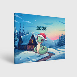 Картина прямоугольная Новый год змейка 2025