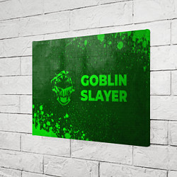 Холст прямоугольный Goblin Slayer - green gradient по-горизонтали, цвет: 3D-принт — фото 2