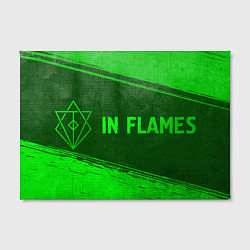 Холст прямоугольный In Flames - green gradient по-горизонтали, цвет: 3D-принт — фото 2