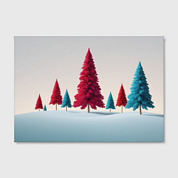 Холст прямоугольный Новогодний минимализм, цвет: 3D-принт — фото 2