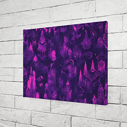Холст прямоугольный Неоновый городок, цвет: 3D-принт — фото 2