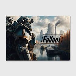 Холст прямоугольный Fallout - brotherhood of steel armour, цвет: 3D-принт — фото 2