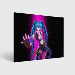 Холст прямоугольный Jinx Arcane League of Legends game, цвет: 3D-принт