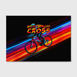 Холст прямоугольный Bicycle moto cross, цвет: 3D-принт — фото 2