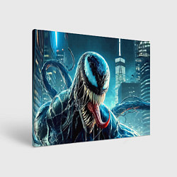 Картина прямоугольная Venom in metropolis - ai art neon fantasy