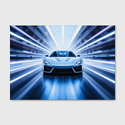 Холст прямоугольный Спорткар на скорости, цвет: 3D-принт — фото 2