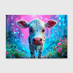 Холст прямоугольный Коровка в сказочном лесу, цвет: 3D-принт — фото 2