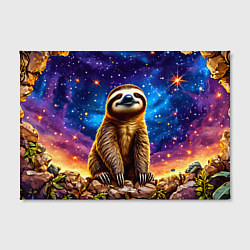 Холст прямоугольный Ленивец и звездное небо, цвет: 3D-принт — фото 2