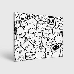 Картина прямоугольная Doodle monsters