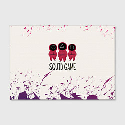 Холст прямоугольный Играй в кальмара, цвет: 3D-принт — фото 2