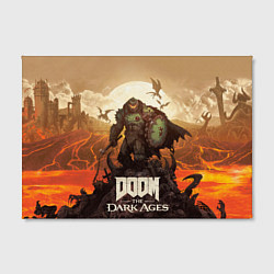 Холст прямоугольный Палач рока Doom the dark ages, цвет: 3D-принт — фото 2