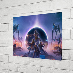 Холст прямоугольный Предзнаменования тирании Helldivers 2, цвет: 3D-принт — фото 2