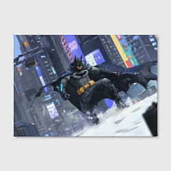 Холст прямоугольный Бэтмен на снегу, цвет: 3D-принт — фото 2
