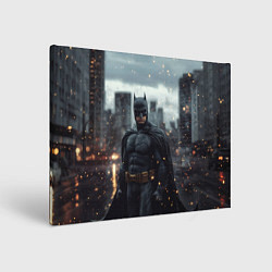 Холст прямоугольный Бэтмен в искрах, цвет: 3D-принт