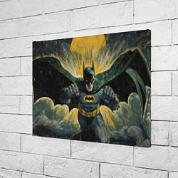 Холст прямоугольный Бэтмен с поднятыми кулаками, цвет: 3D-принт — фото 2