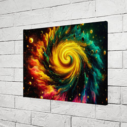 Холст прямоугольный Neon space - ai art fantasy, цвет: 3D-принт — фото 2