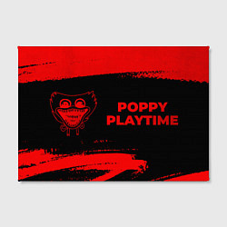 Холст прямоугольный Poppy Playtime - red gradient по-горизонтали, цвет: 3D-принт — фото 2