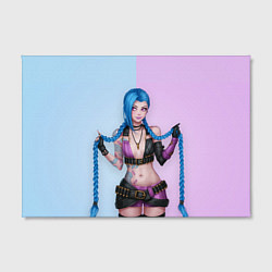 Холст прямоугольный League of Legends - Jinx, цвет: 3D-принт — фото 2