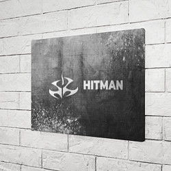 Холст прямоугольный Hitman - grey gradient по-горизонтали, цвет: 3D-принт — фото 2
