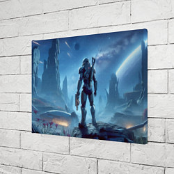 Холст прямоугольный Mass Effect - ai art fantasy, цвет: 3D-принт — фото 2