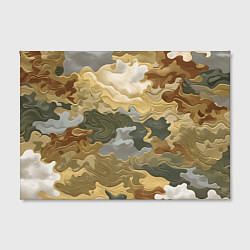 Холст прямоугольный Золотистый камуфляж, цвет: 3D-принт — фото 2