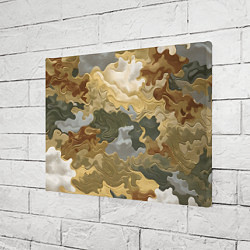 Холст прямоугольный Золотистый камуфляж, цвет: 3D-принт — фото 2