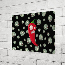 Холст прямоугольный Перчик из игры растения против зомби, цвет: 3D-принт — фото 2