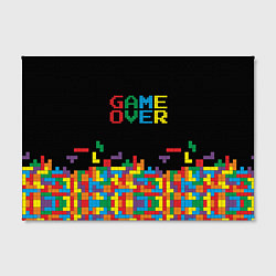 Холст прямоугольный Game over, цвет: 3D-принт — фото 2