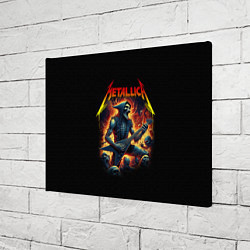 Холст прямоугольный Metallica - James Alan Hatfield, цвет: 3D-принт — фото 2