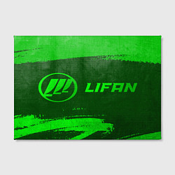 Холст прямоугольный Lifan - green gradient по-горизонтали, цвет: 3D-принт — фото 2