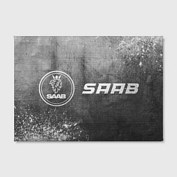 Холст прямоугольный Saab - grey gradient по-горизонтали, цвет: 3D-принт — фото 2