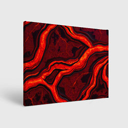 Холст прямоугольный Застывшая лава, цвет: 3D-принт
