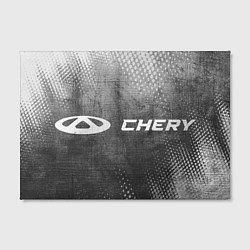 Холст прямоугольный Chery - grey gradient по-горизонтали, цвет: 3D-принт — фото 2