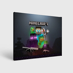 Картина прямоугольная End and peace - Minecraft