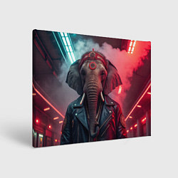 Картина прямоугольная Cyberpunk elephant