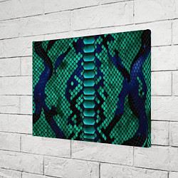 Холст прямоугольный Кожа зеленой змеи, цвет: 3D-принт — фото 2