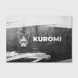 Холст прямоугольный Kuromi - grey gradient по-горизонтали, цвет: 3D-принт — фото 2