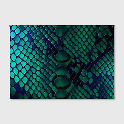Холст прямоугольный Бирюзовая змеиная кожа, цвет: 3D-принт — фото 2