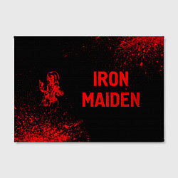 Холст прямоугольный Iron Maiden - red gradient по-горизонтали, цвет: 3D-принт — фото 2