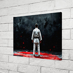 Холст прямоугольный Айкидоист на черном, цвет: 3D-принт — фото 2