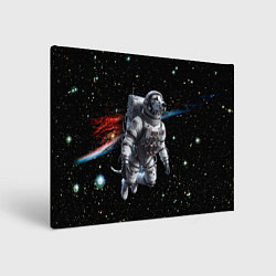 Картина прямоугольная The dalmatian brave cosmonaut - ai art