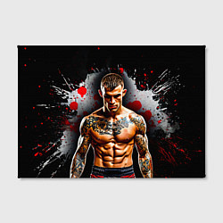 Холст прямоугольный Дастин Порье на черном, цвет: 3D-принт — фото 2