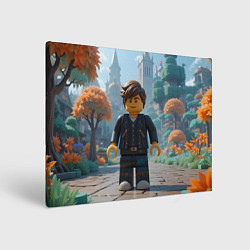 Холст прямоугольный Роблокс в парке, цвет: 3D-принт