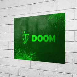 Холст прямоугольный Doom - green gradient по-горизонтали, цвет: 3D-принт — фото 2